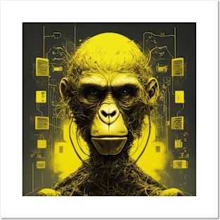 CYBER MONKEY I Posters and Art